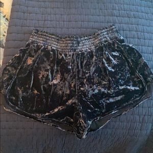 American Eagle velvet shorts